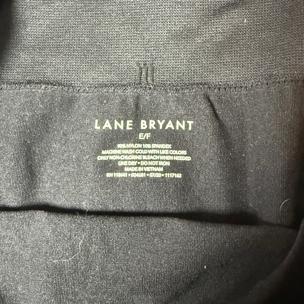 Lane Bryant Womens Black Seamless High Rise Leggings Size E/F Plus Size Stretch - Picture 3 of 6